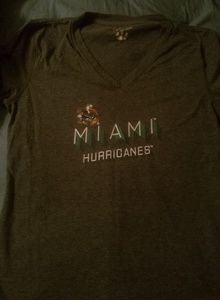 Miami Hurricanes woman's V-neck